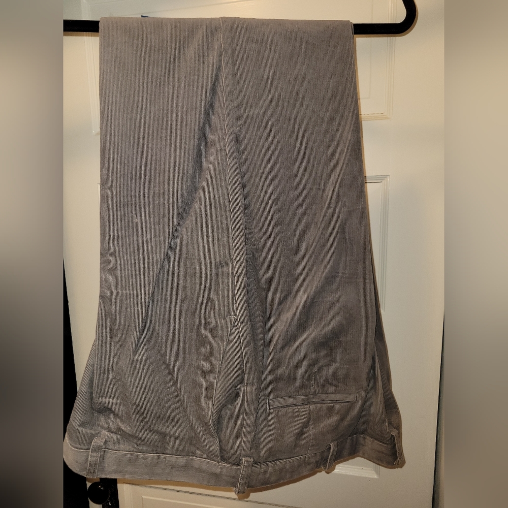 Haggar classic fit corduroy pants grey 40x31